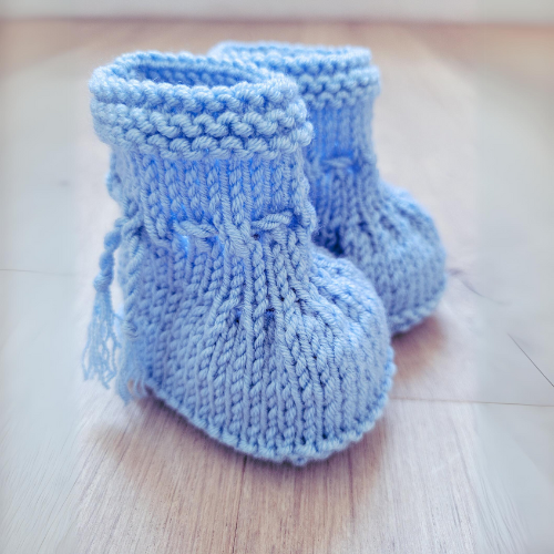 Baby Booties Knitting Pattern