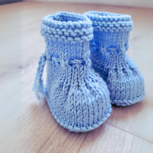 Baby Booties Knitting Pattern