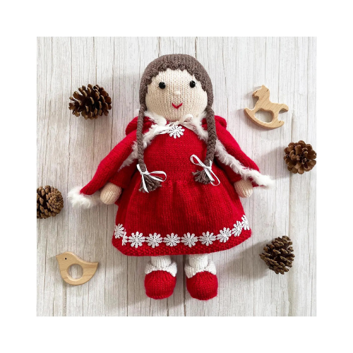 Christmas Doll Knitting Pattern