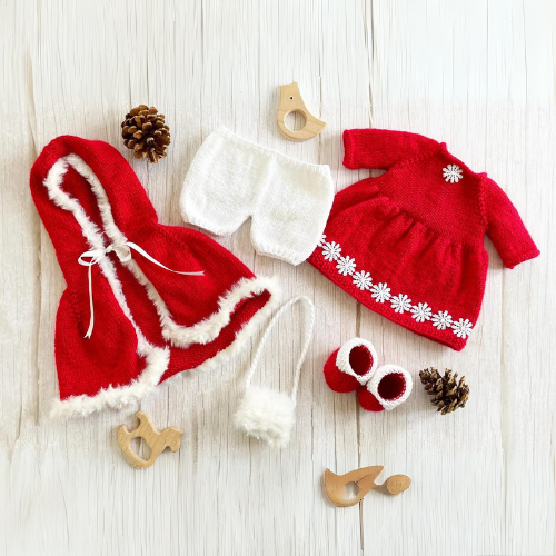 Christmas Doll Knitting Pattern