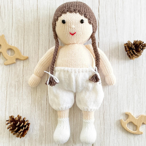 Christmas Doll Knitting Pattern