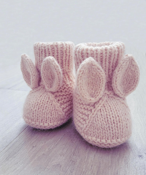 Bunny Booties Knitting Pattern