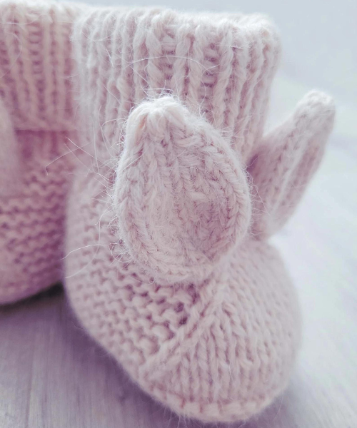 Bunny Booties Knitting Pattern