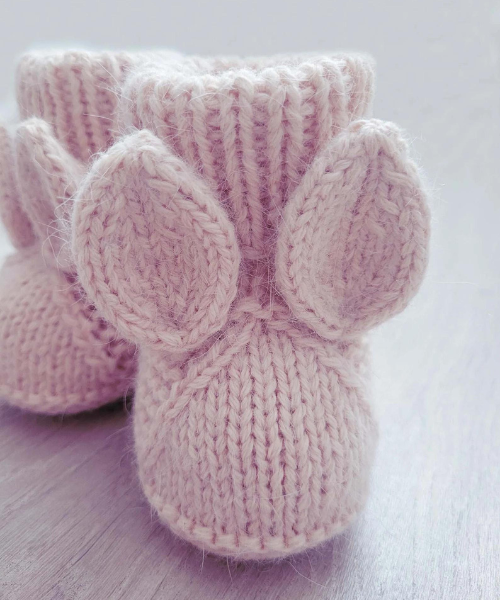 Bunny Booties Knitting Pattern