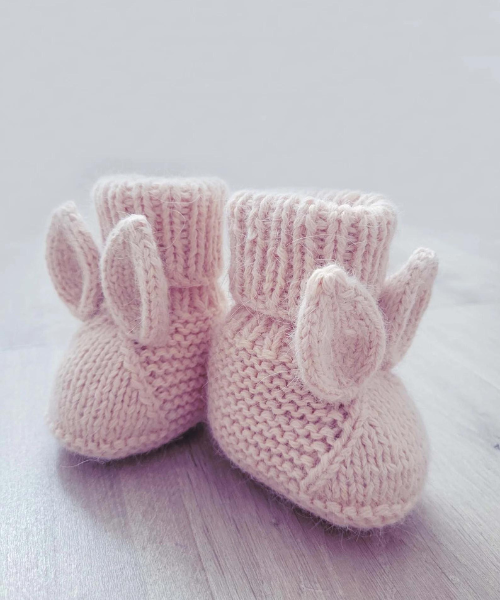 Bunny Booties Knitting Pattern