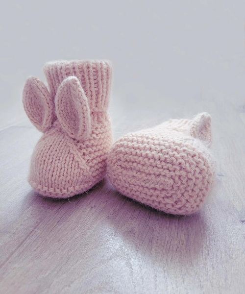 Bunny Booties Knitting Pattern