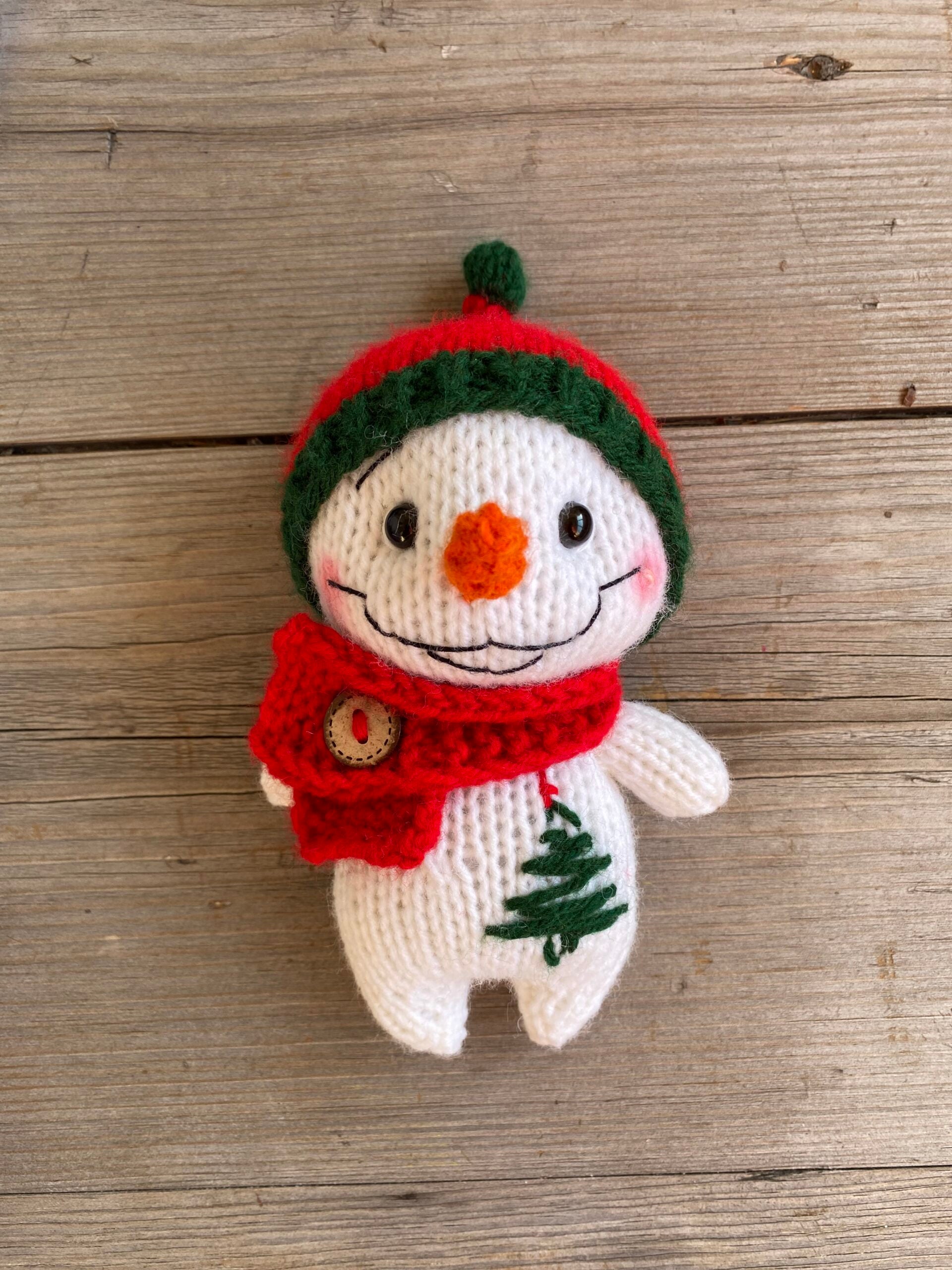 Snowman Knitting Pattern