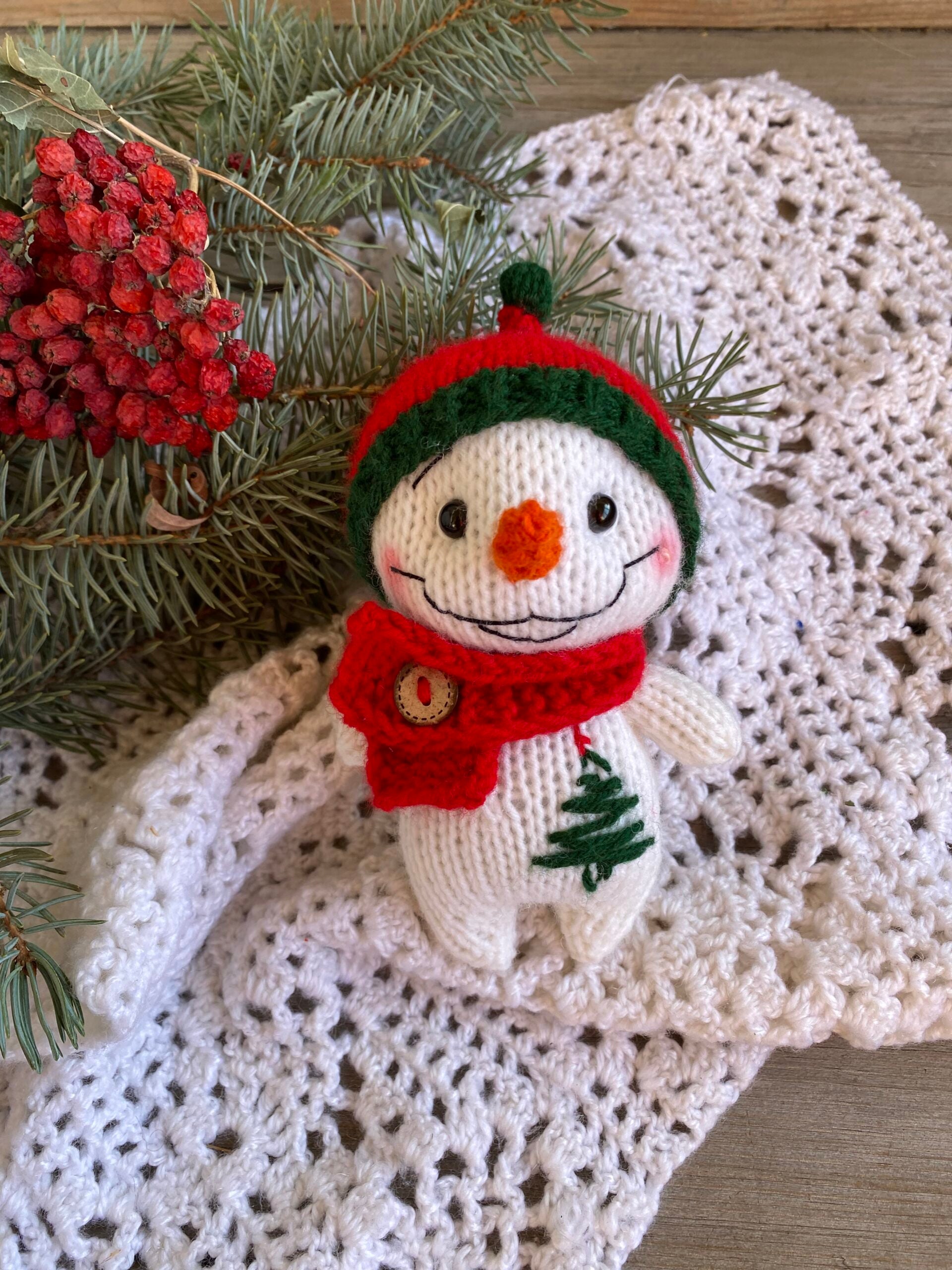 Snowman Knitting Pattern